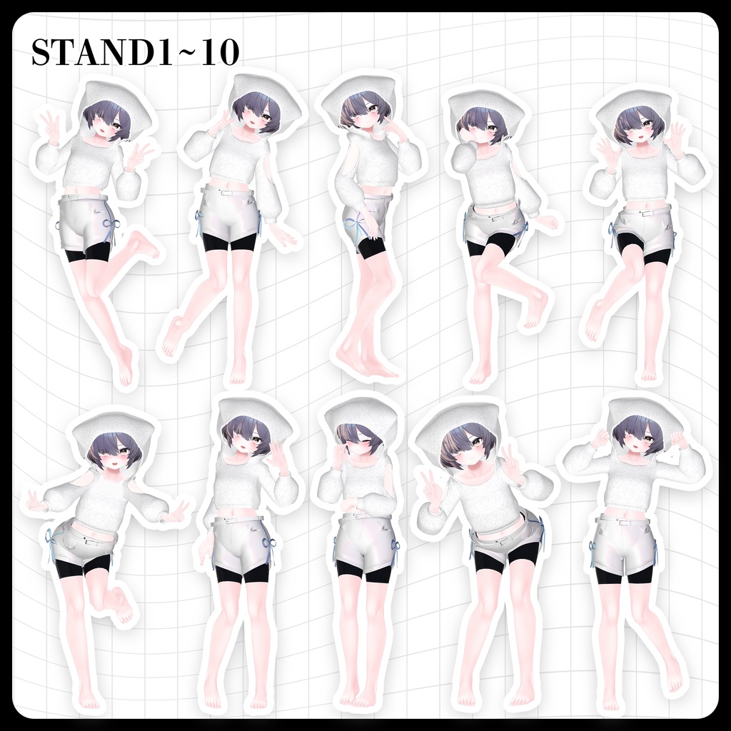 ☕【FREE】撮影向けPOSE Set 50種《 期間限定SALE 》