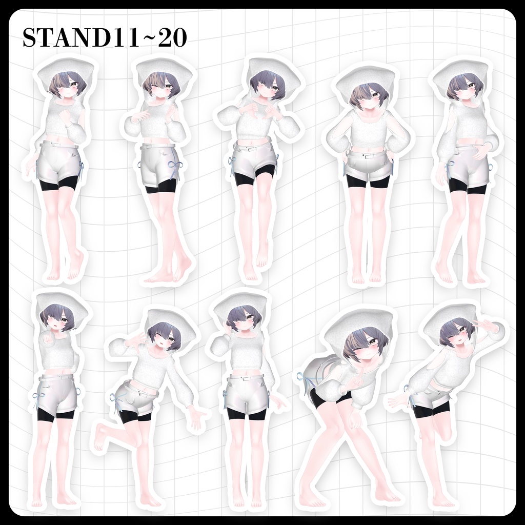 ☕【FREE】撮影向けPOSE Set 50種《 期間限定SALE 》