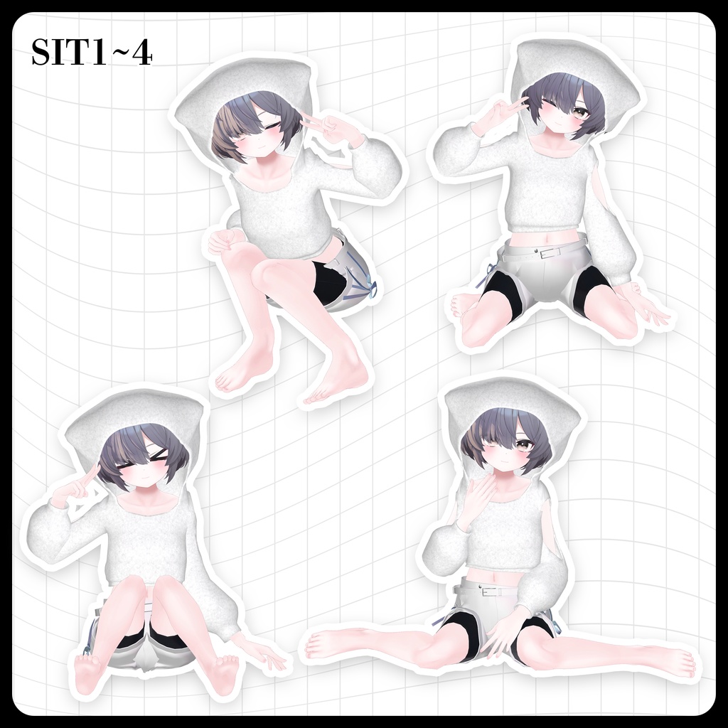 ☕【FREE】撮影向けPOSE Set 50種《 期間限定SALE 》