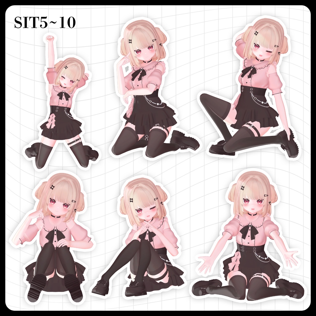 ☕【FREE】撮影向けPOSE Set 50種《 期間限定SALE 》