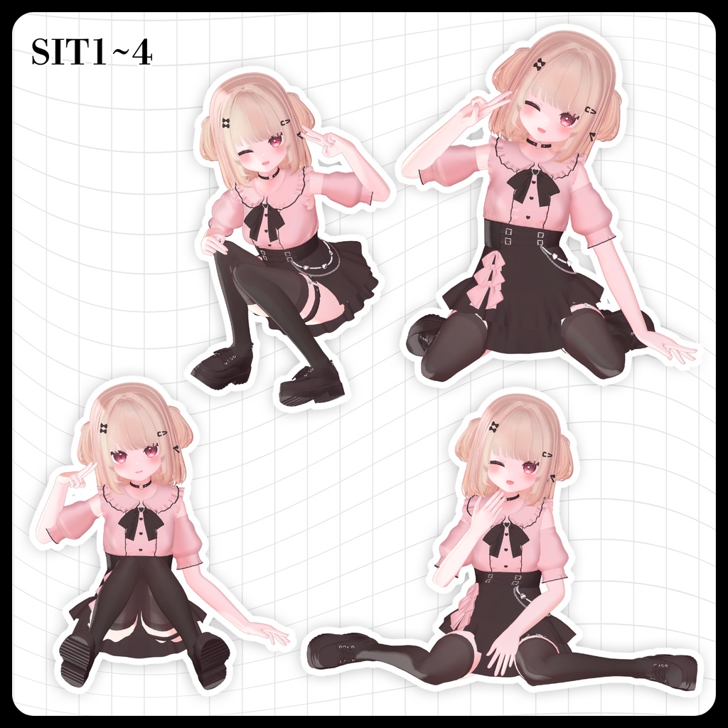 ☕【FREE】撮影向けPOSE Set 50種《 期間限定SALE 》