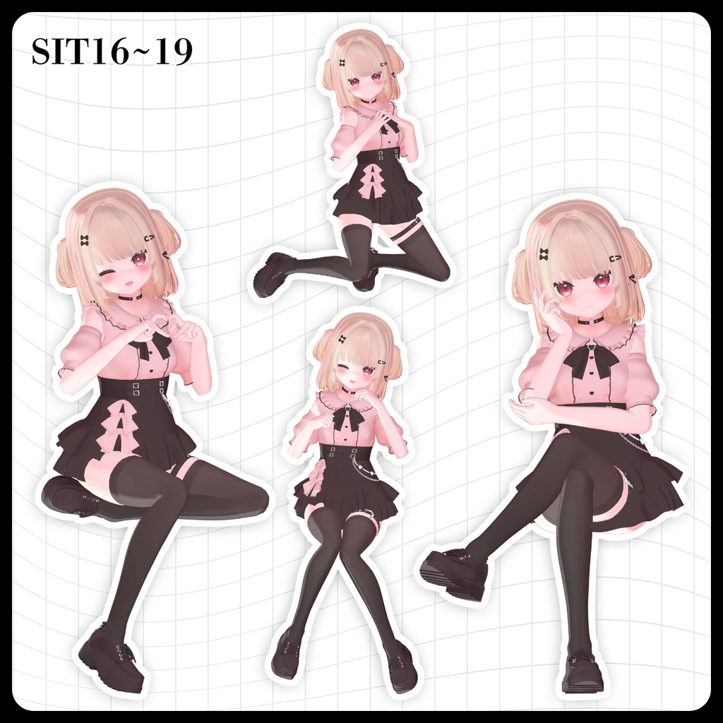 ☕【FREE】撮影向けPOSE Set 50種《 期間限定SALE 》