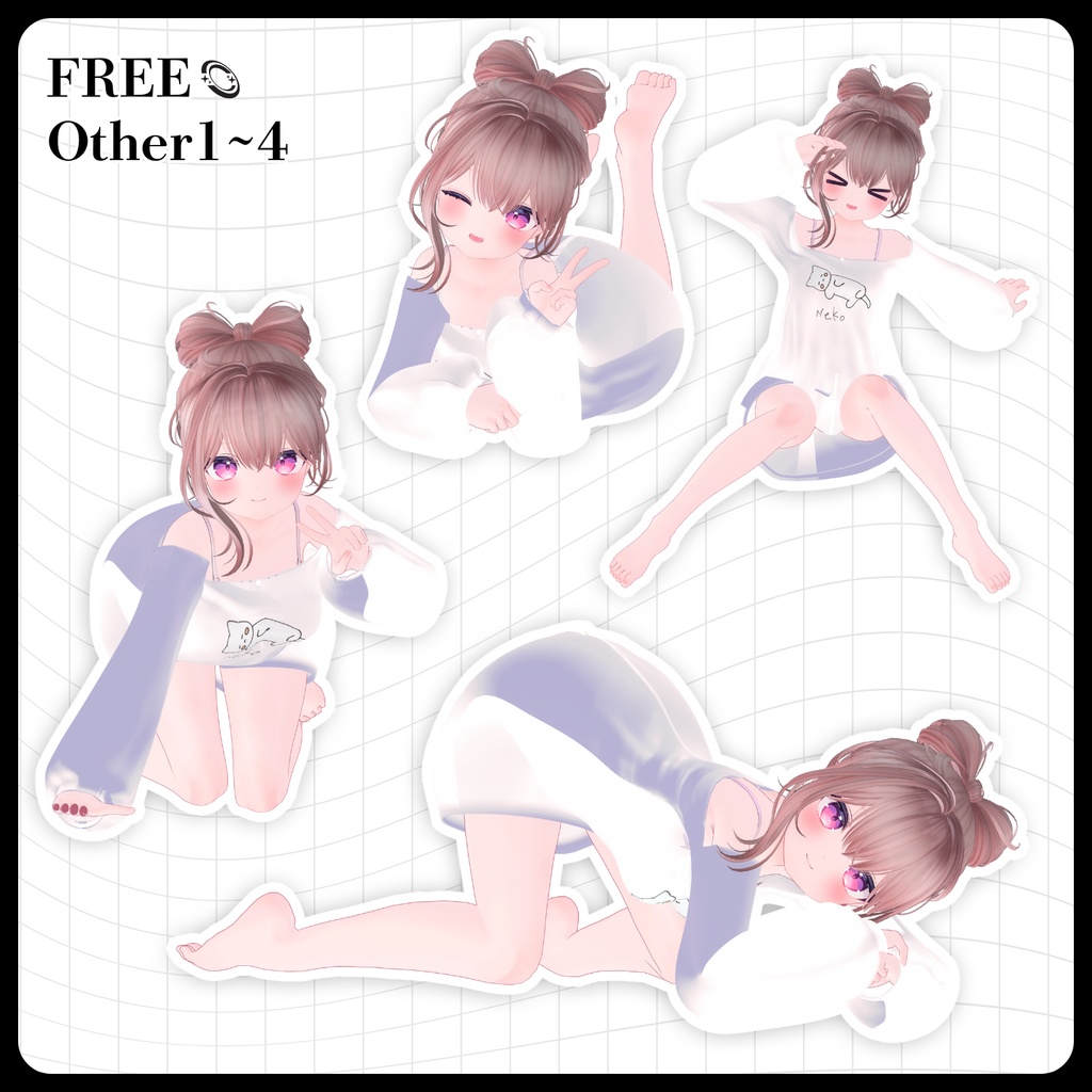 ☕【FREE】撮影向けPOSE Set 50種《 期間限定SALE 》