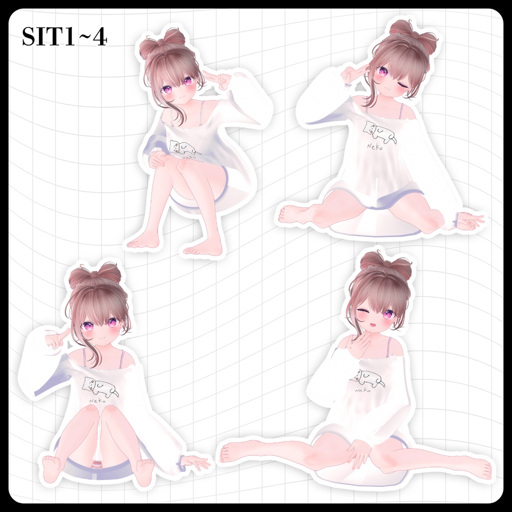 ☕【FREE】撮影向けPOSE Set 50種《 期間限定SALE 》