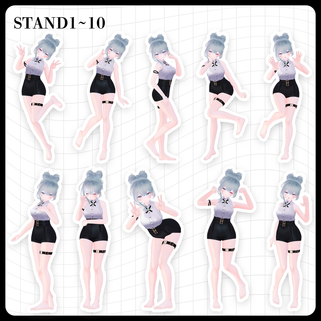 ☕【FREE】撮影向けPOSE Set 50種