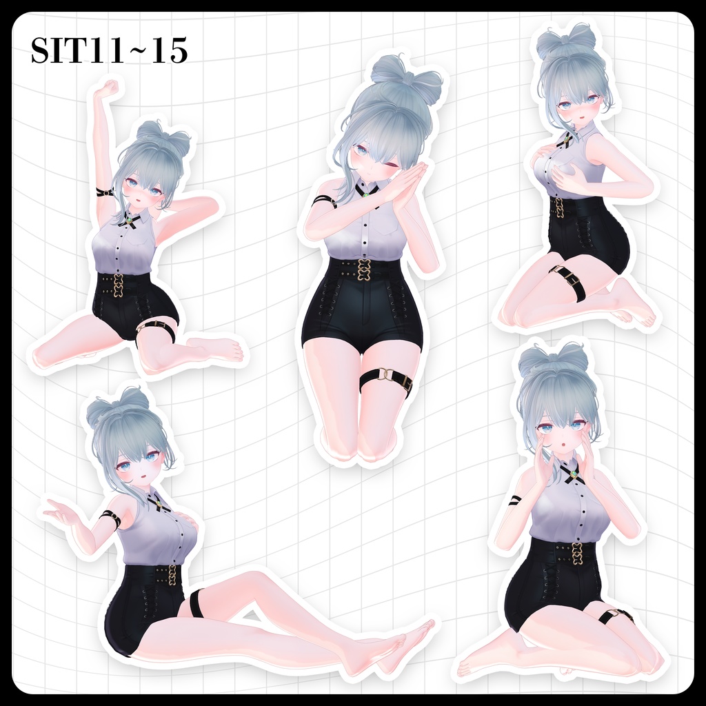 ☕【FREE】撮影向けPOSE Set 50種