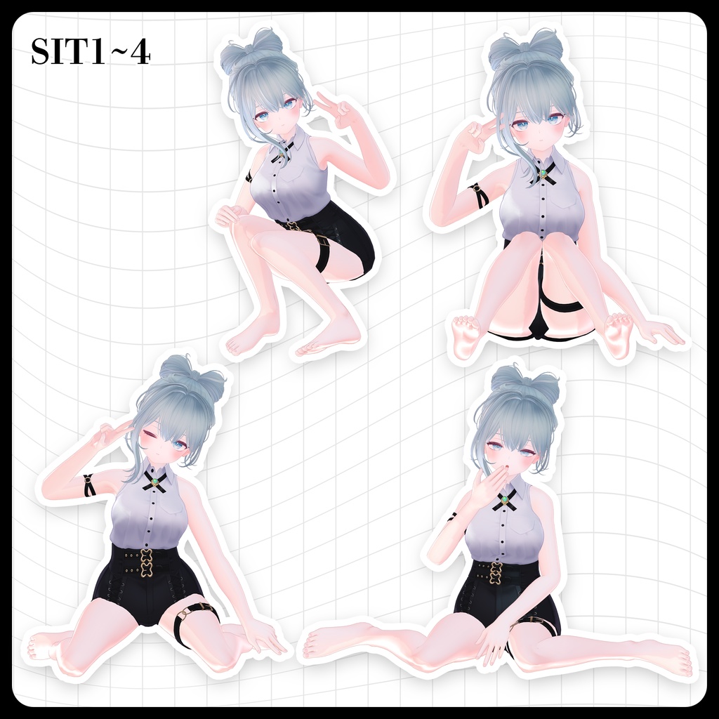 ☕【FREE】撮影向けPOSE Set 50種