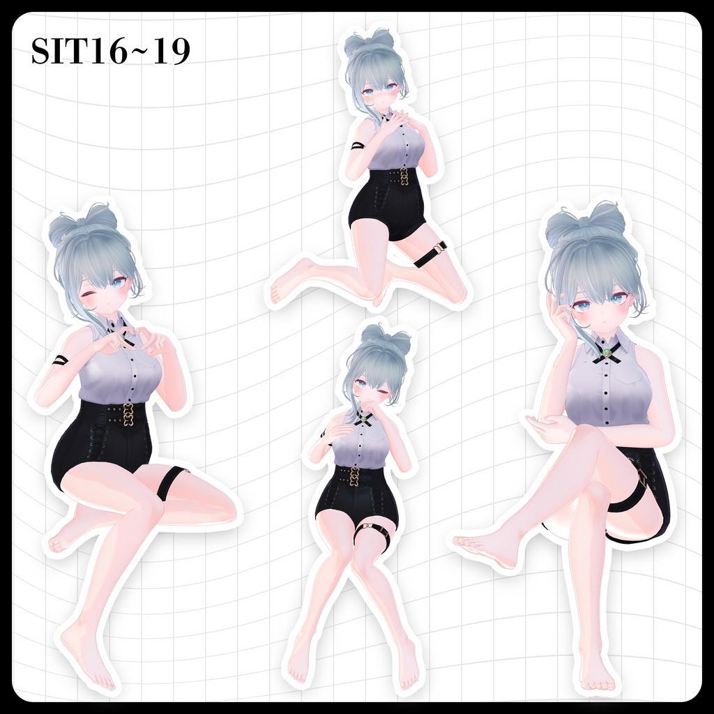 ☕【FREE】撮影向けPOSE Set 50種