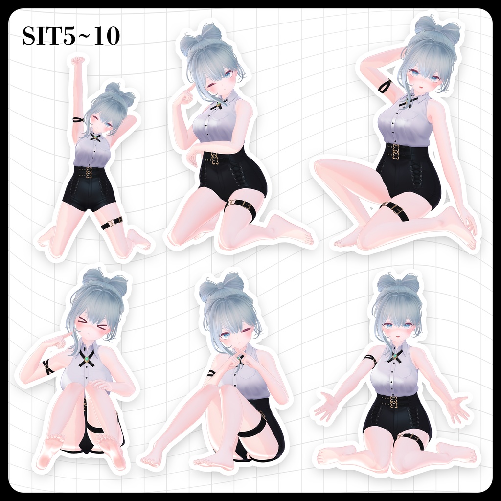 ☕【FREE】撮影向けPOSE Set 50種