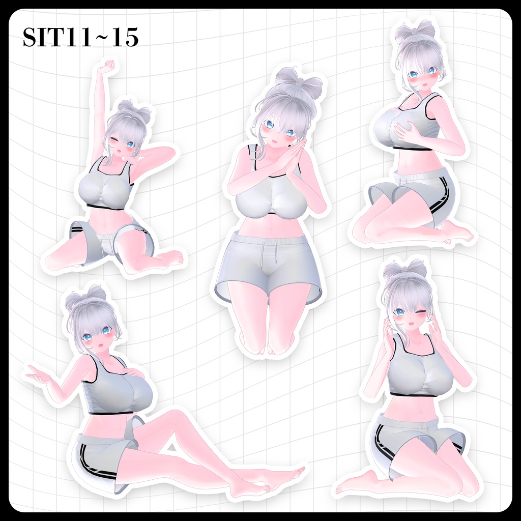 ☕【FREE】撮影向けPOSE Set 50種