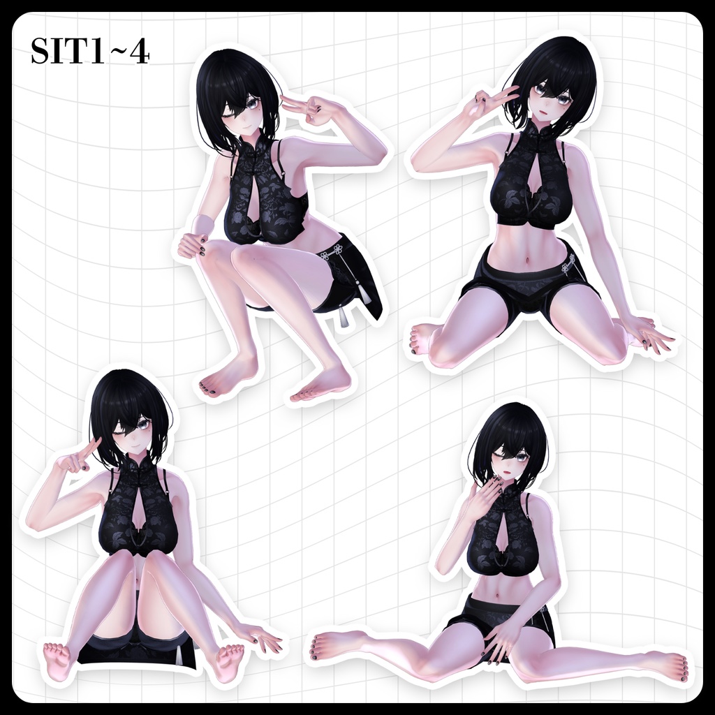 ☕【FREE】撮影向けPOSE Set 50種《 期間限定SALE 》