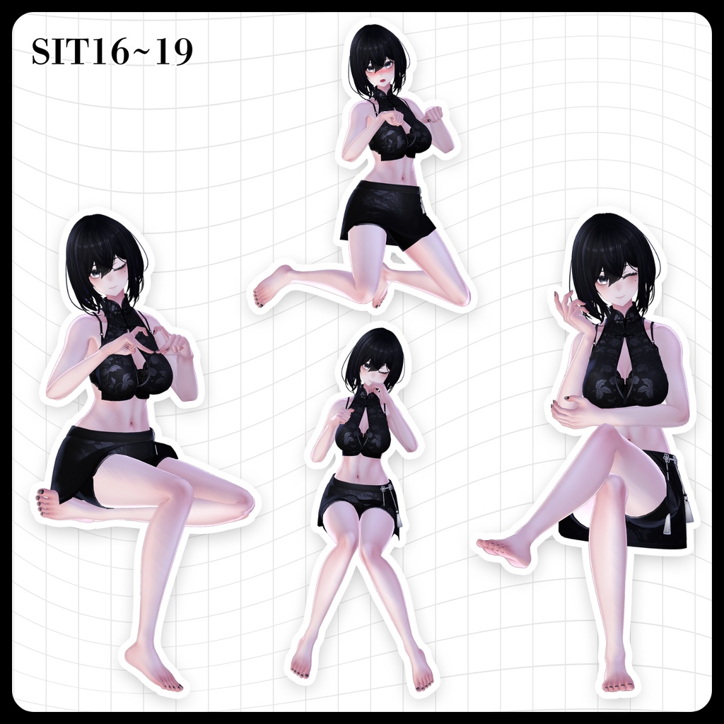 ☕【FREE】撮影向けPOSE Set 50種《 期間限定SALE 》