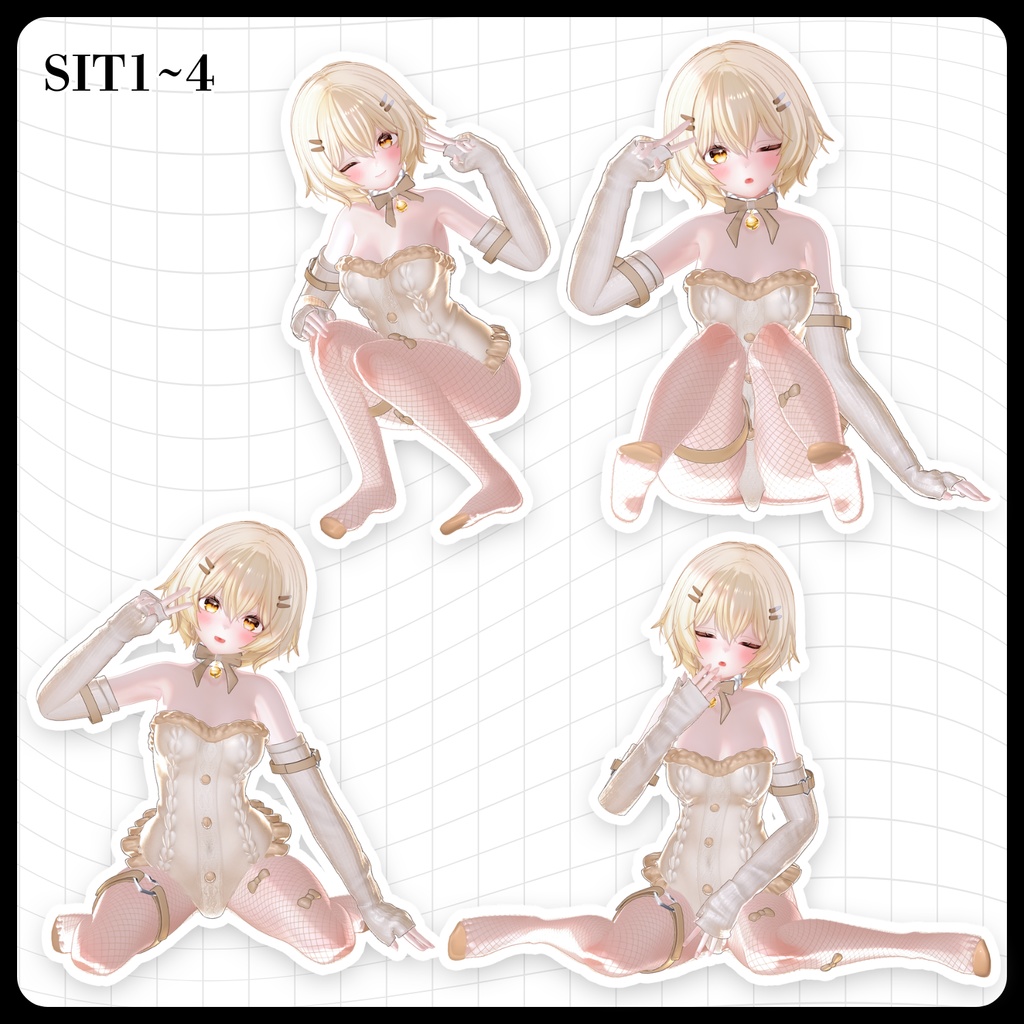 ☕【FREE】撮影向けPOSE Set 50種《 期間限定SALE 》