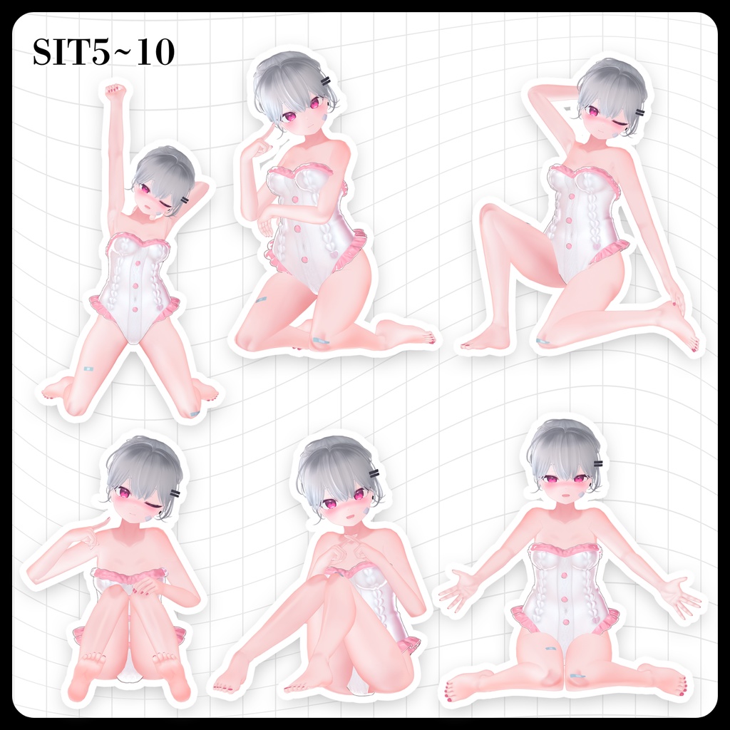 ☕【FREE】撮影向けPOSE Set 50種《 期間限定SALE 》