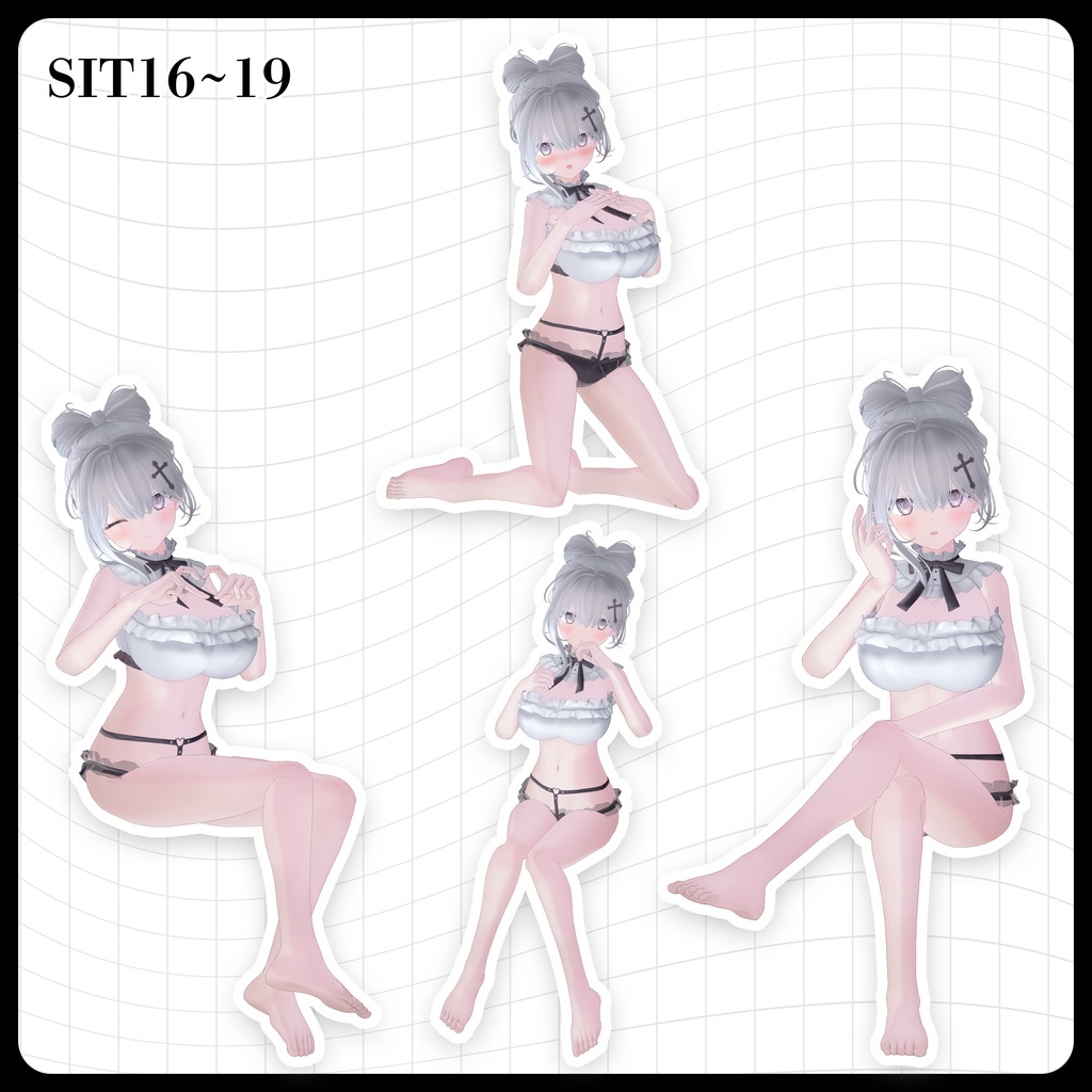 ☕【FREE】撮影向けPOSE Set 50種