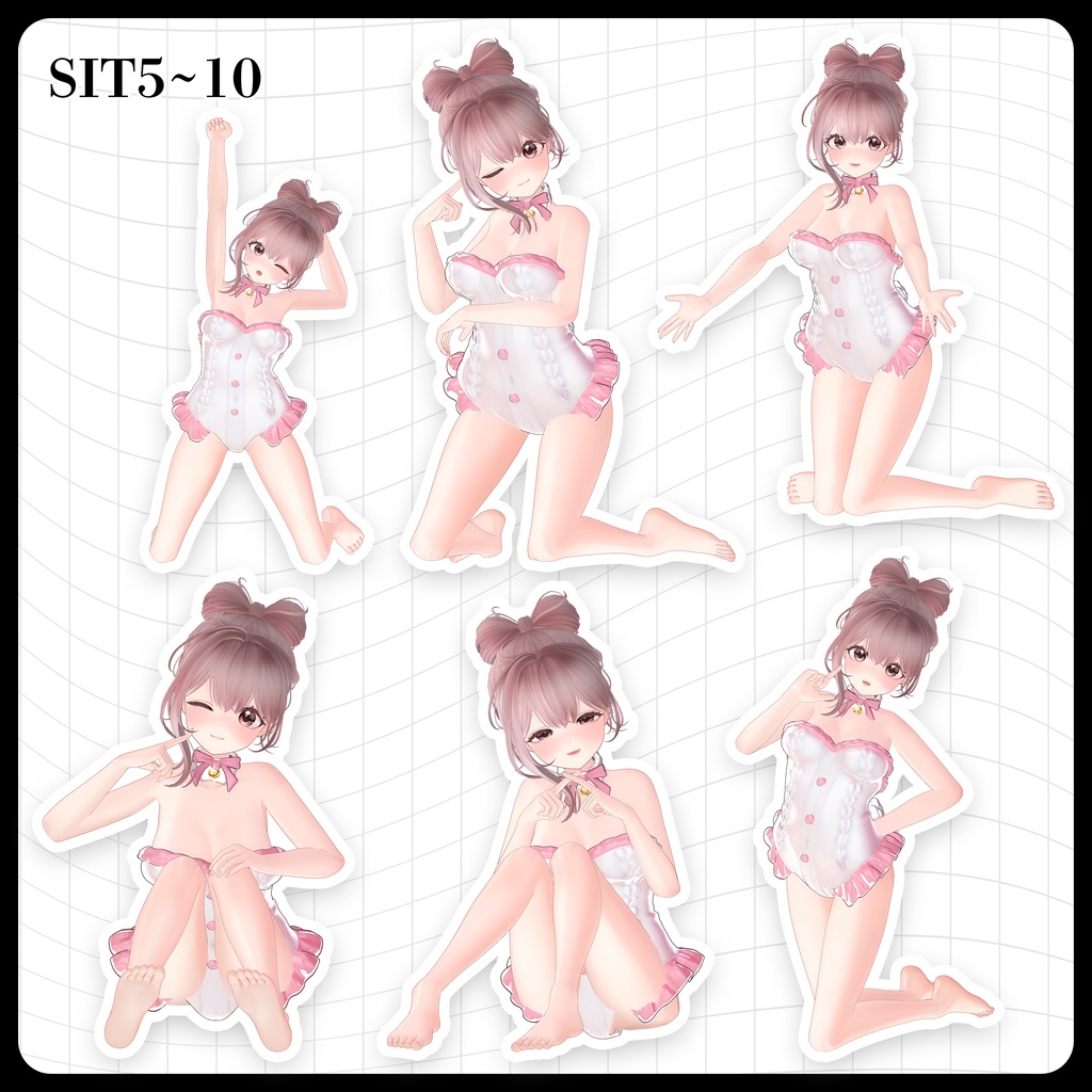 ☕【FREE】撮影向けPOSE Set 50種《 期間限定SALE 》