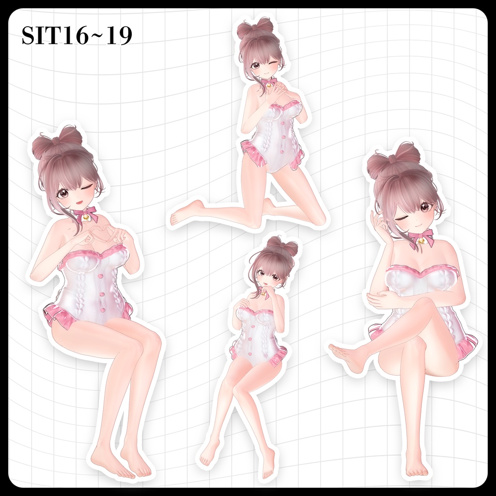☕【FREE】撮影向けPOSE Set 50種《 期間限定SALE 》