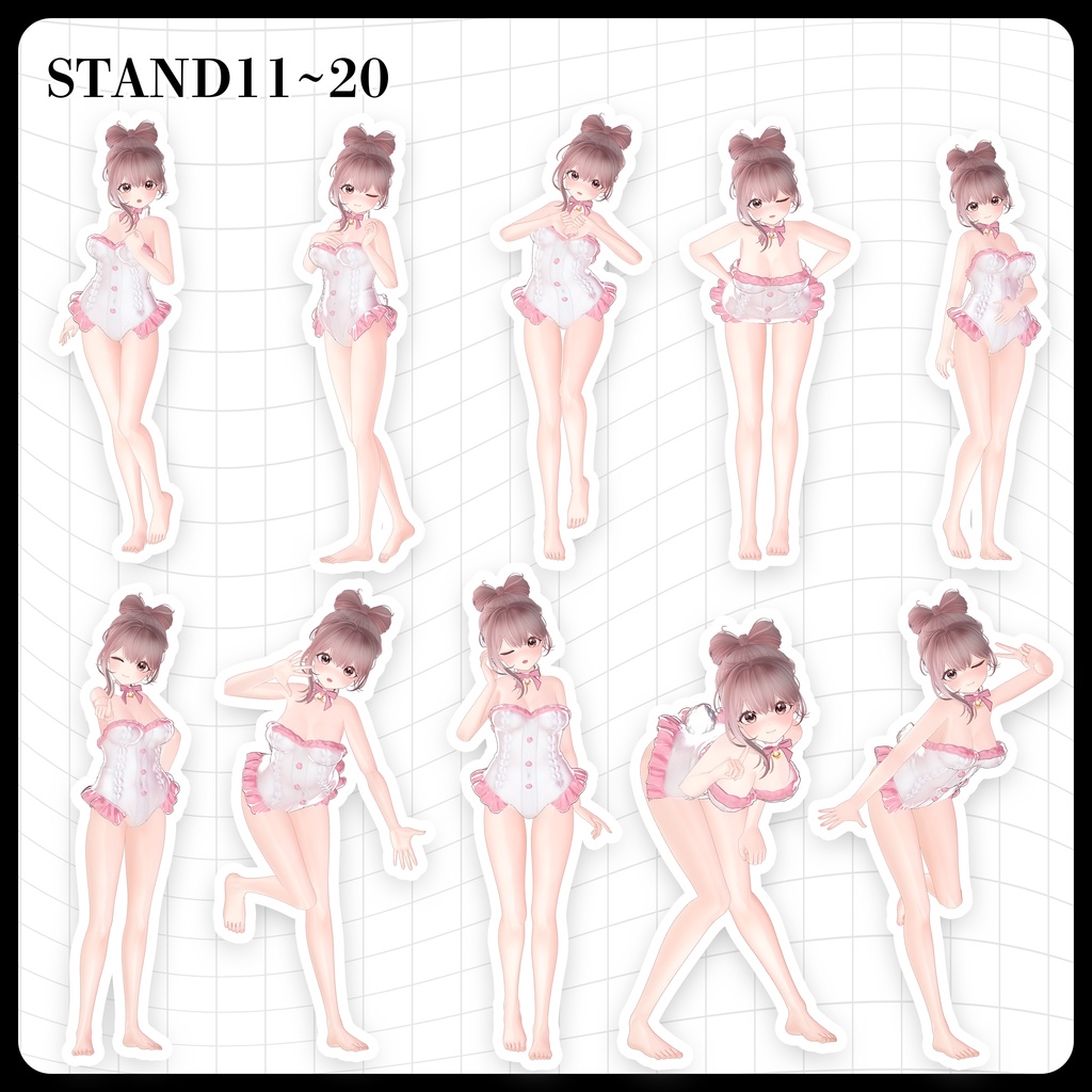 ☕【FREE】撮影向けPOSE Set 50種《 期間限定SALE 》