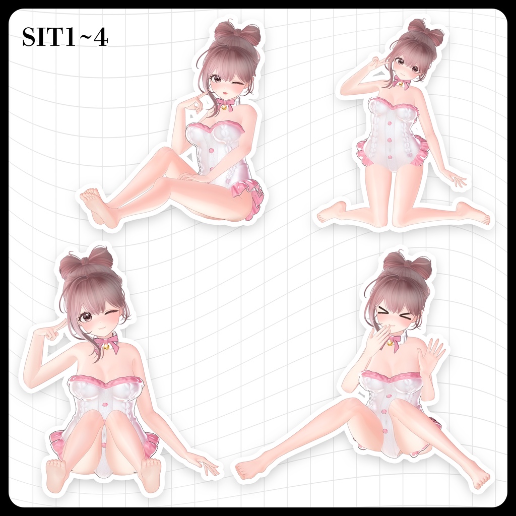 ☕【FREE】撮影向けPOSE Set 50種《 期間限定SALE 》