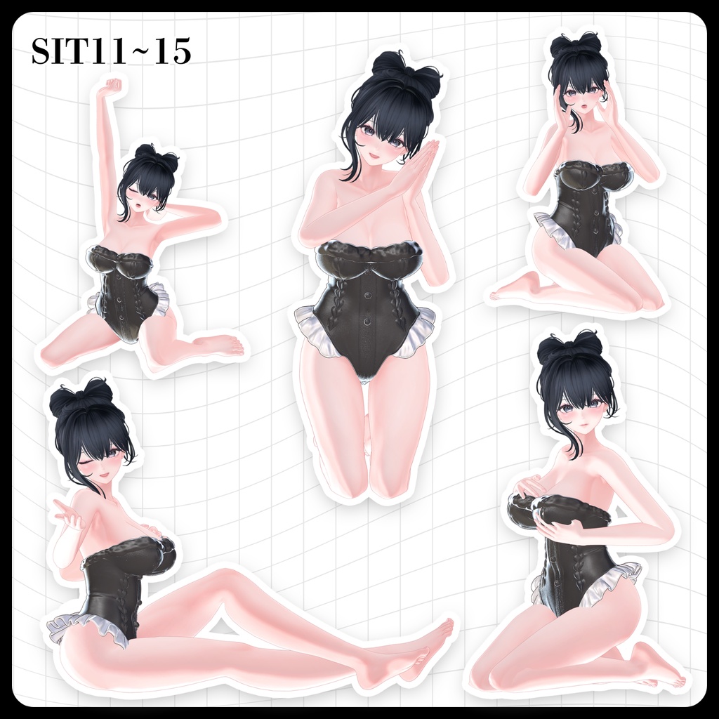 ☕【FREE】撮影向けPOSE Set 50種〘 ♡Misaki♡ 〙