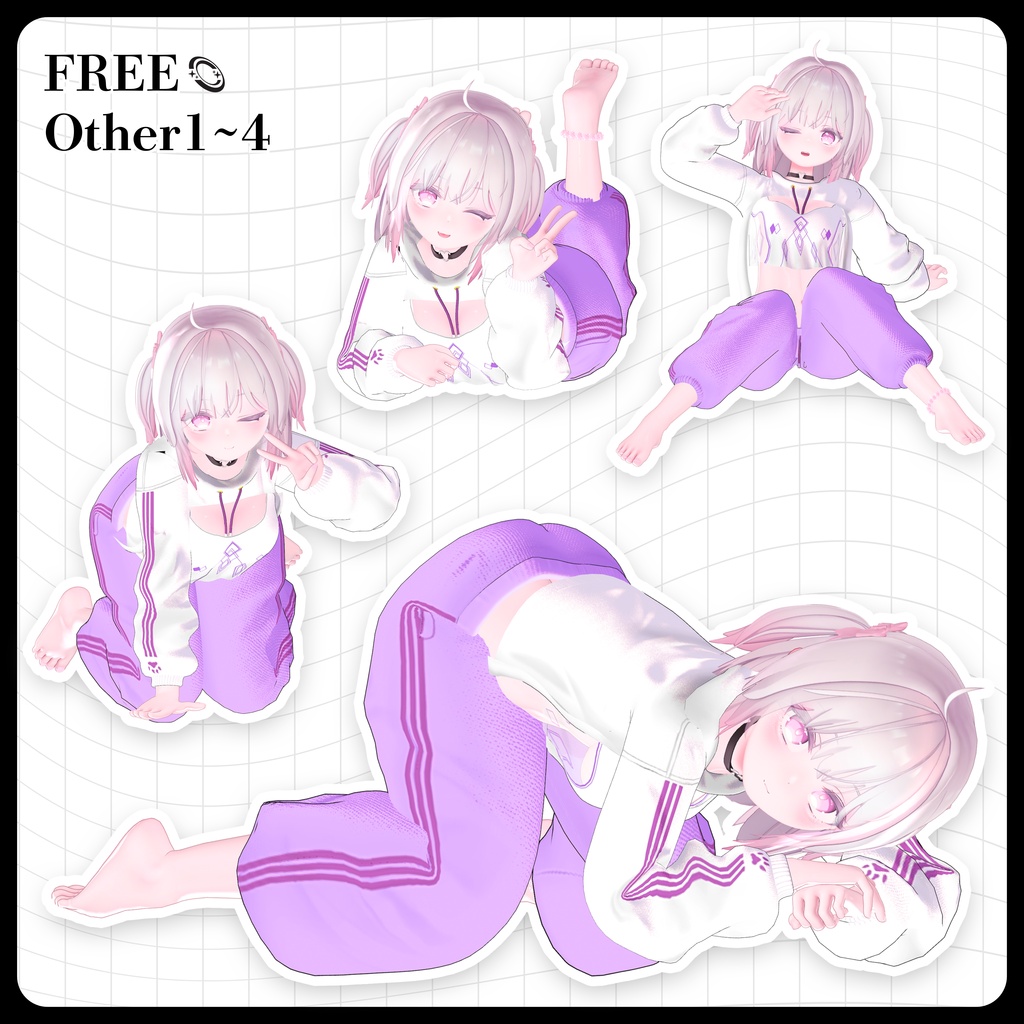 ☕【FREE】撮影向けPOSE Set 50種〘 ♡Ayusa♡ 〙