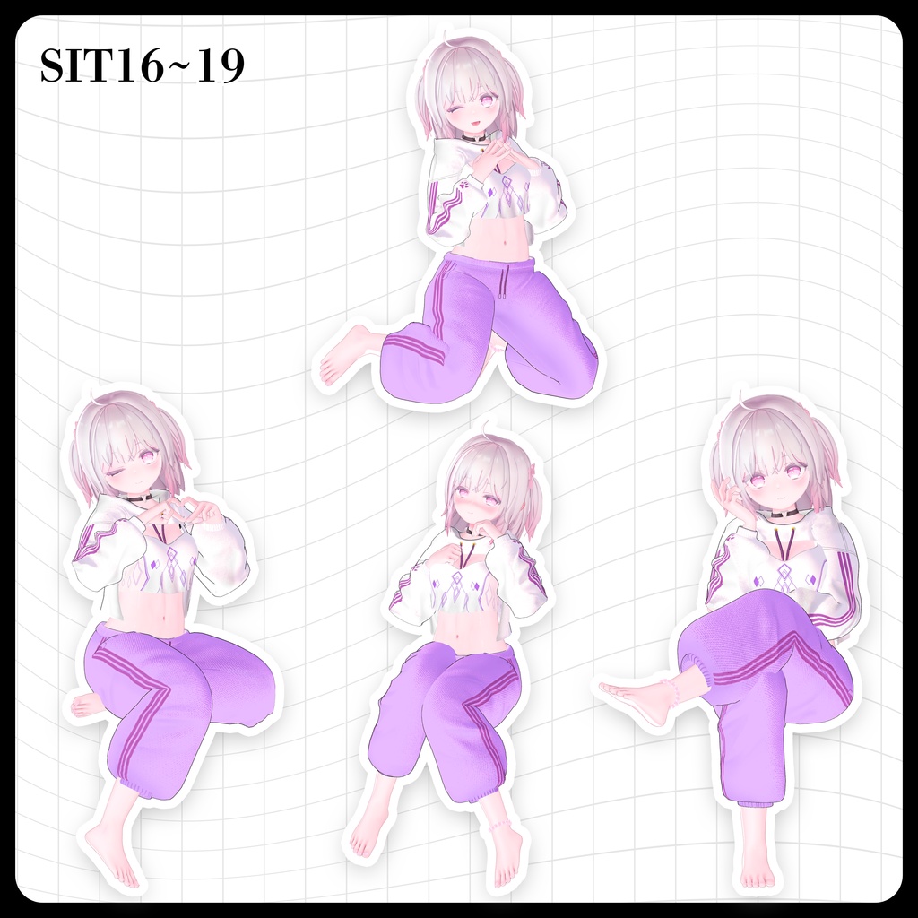 ☕【FREE】撮影向けPOSE Set 50種〘 ♡Ayusa♡ 〙
