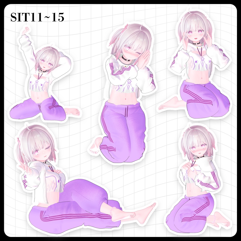 ☕【FREE】撮影向けPOSE Set 50種〘 ♡Ayusa♡ 〙