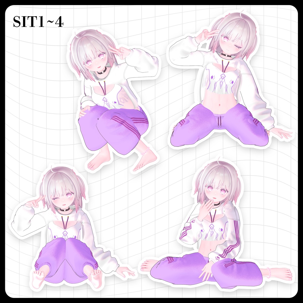 ☕【FREE】撮影向けPOSE Set 50種〘 ♡Ayusa♡ 〙