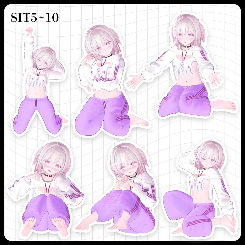 ☕【FREE】撮影向けPOSE Set 50種〘 ♡Ayusa♡ 〙