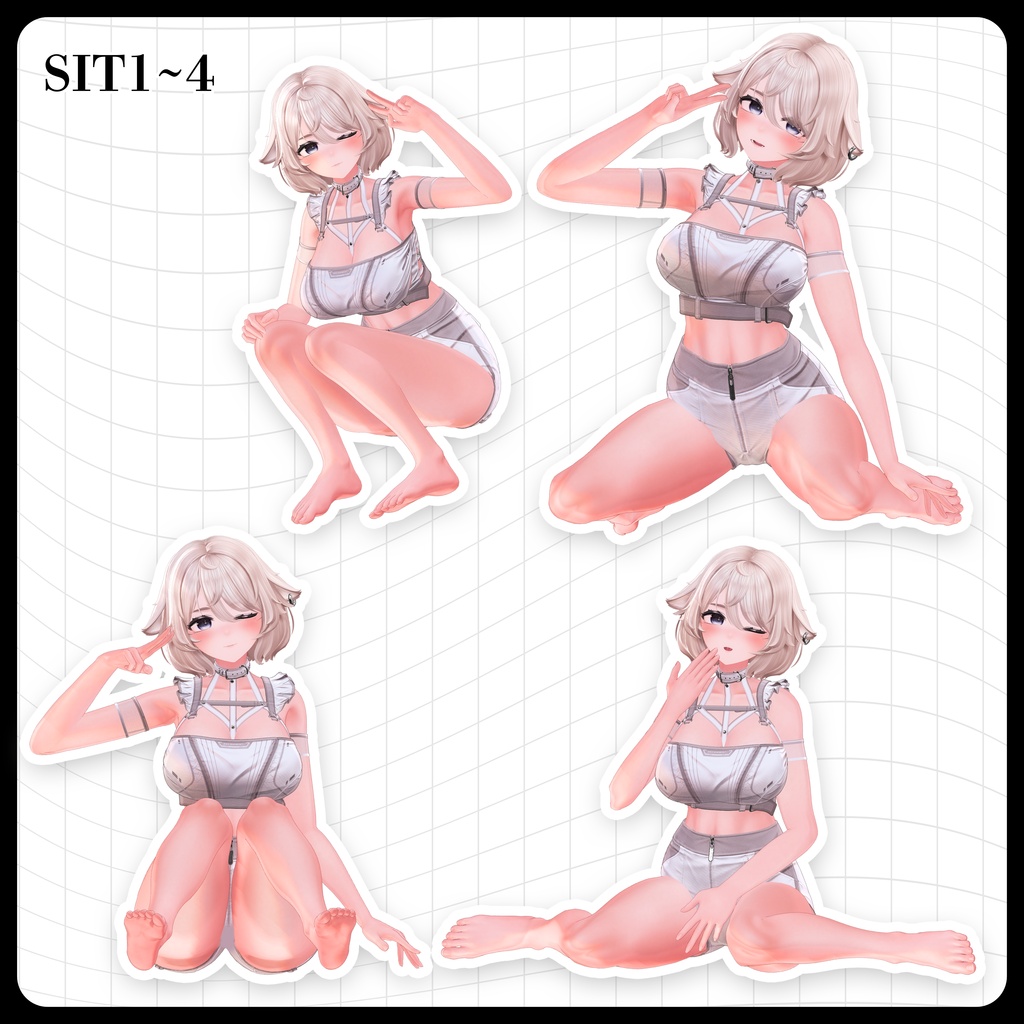 ☕【FREE】撮影向けPOSE Set 50種《 期間限定SALE 》〘 ♡Euphorika♡ 〙
