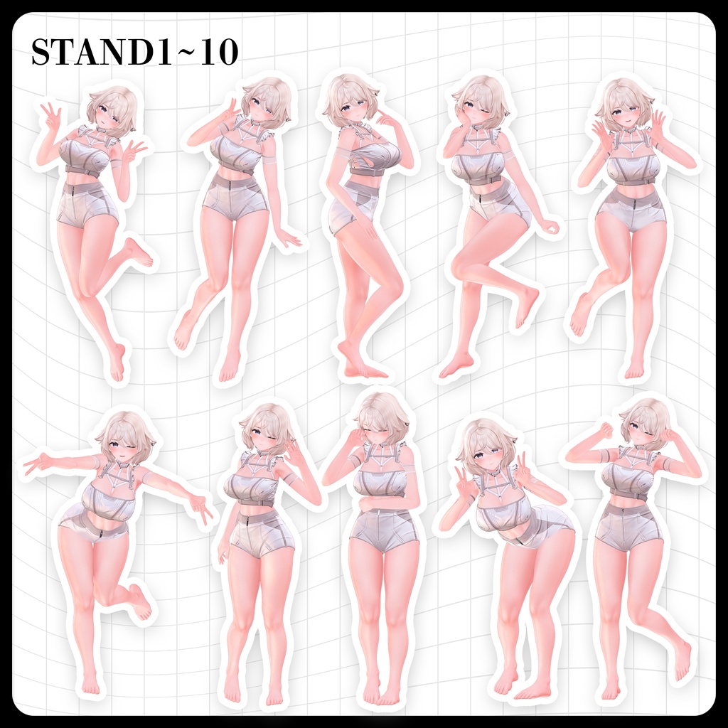 ☕【FREE】撮影向けPOSE Set 50種《 期間限定SALE 》〘 ♡Euphorika♡ 〙