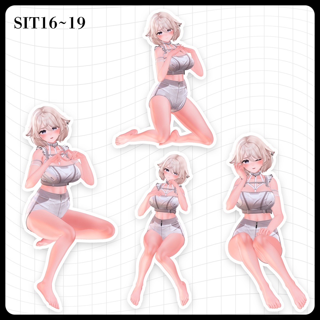 ☕【FREE】撮影向けPOSE Set 50種《 期間限定SALE 》〘 ♡Euphorika♡ 〙