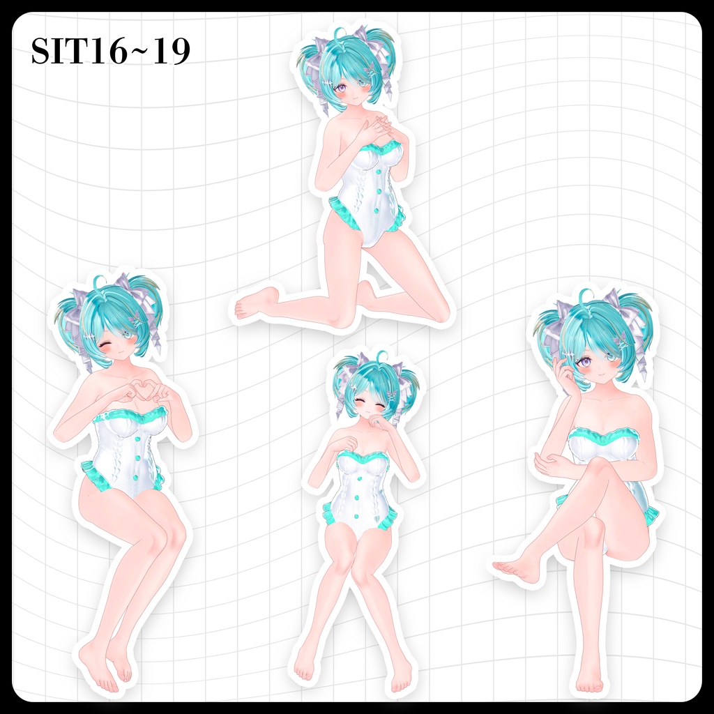 ☕【FREE】撮影向けPOSE Set 50種《 期間限定SALE 》〘 ♡Lazuli♡ 〙
