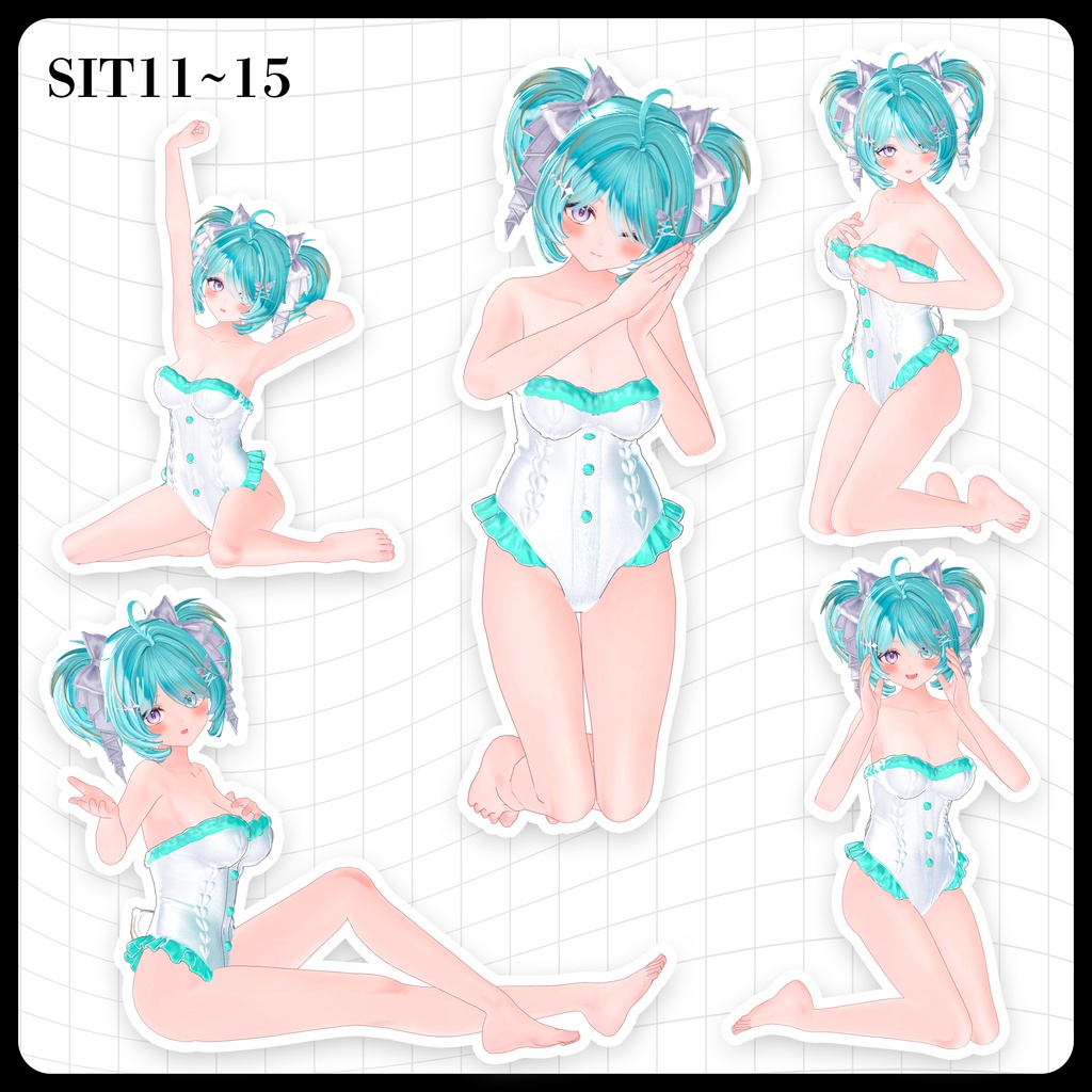 ☕【FREE】撮影向けPOSE Set 50種《 期間限定SALE 》〘 ♡Lazuli♡ 〙