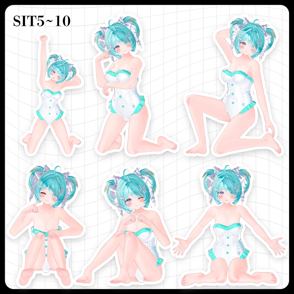 ☕【FREE】撮影向けPOSE Set 50種《 期間限定SALE 》〘 ♡Lazuli♡ 〙
