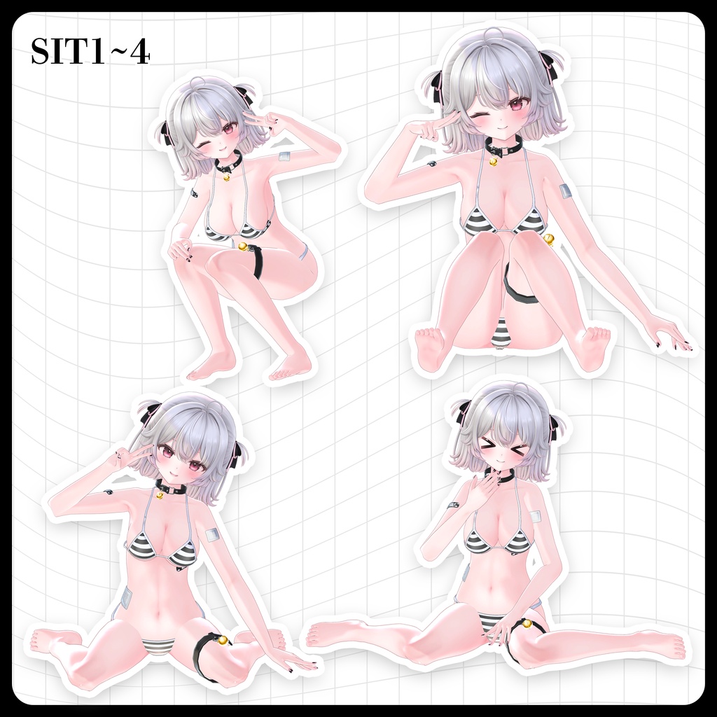 ☕【FREE】撮影向けPOSE Set 50種《 期間限定SALE 》〘 ♡Lunary♡ 〙