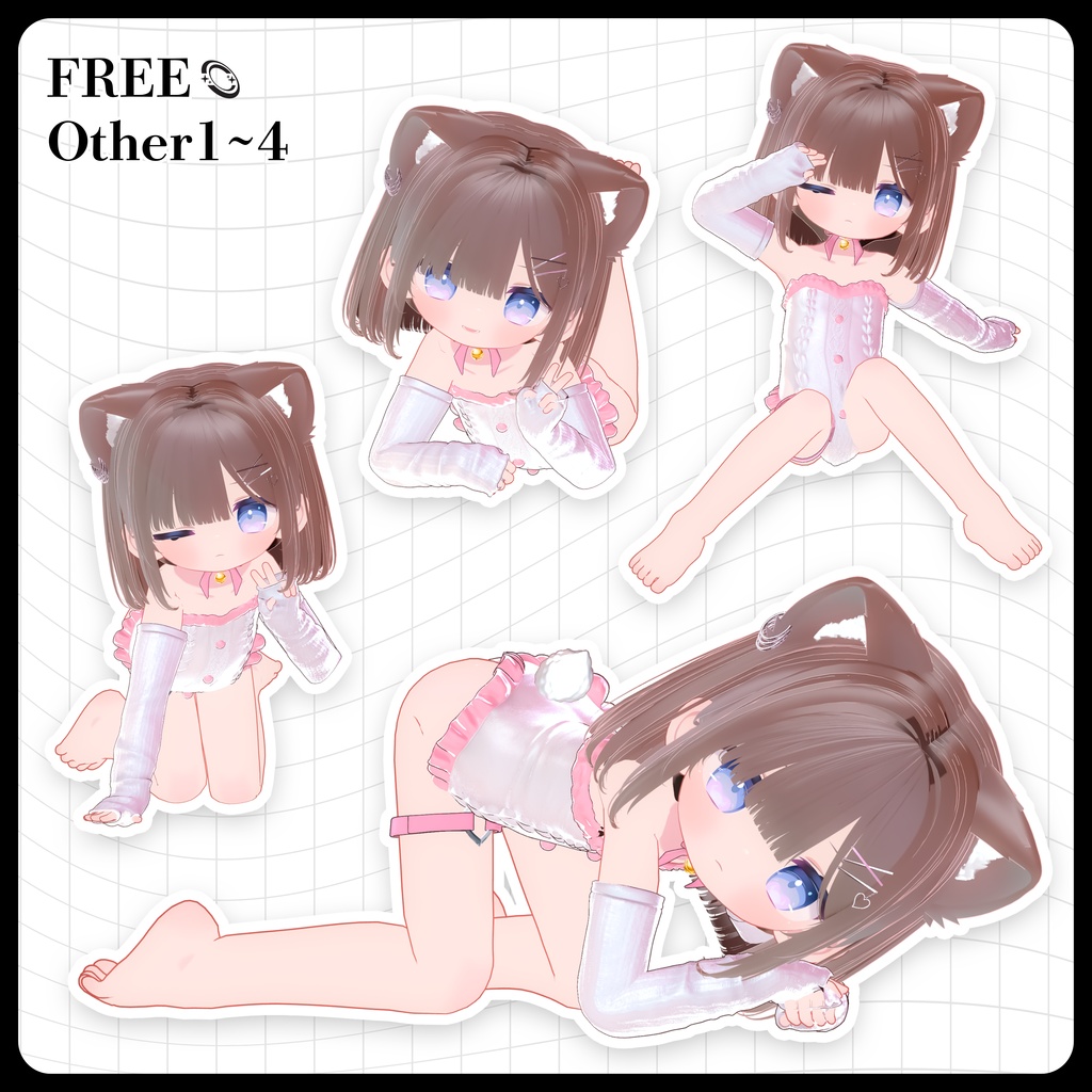 ☕【FREE】撮影向けPOSE Set 50種《 期間限定SALE 》〘 ♡Hikarun♡ 〙