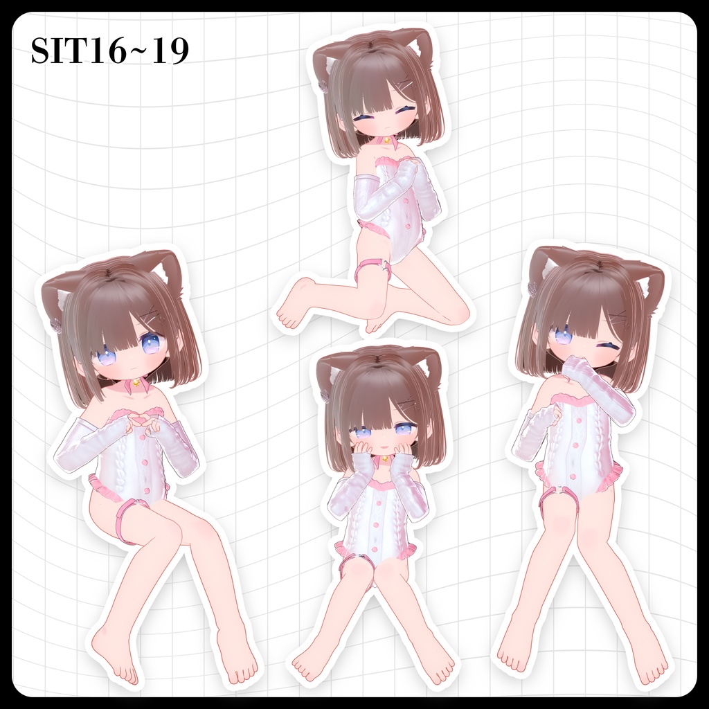 ☕【FREE】撮影向けPOSE Set 50種《 期間限定SALE 》〘 ♡Hikarun♡ 〙