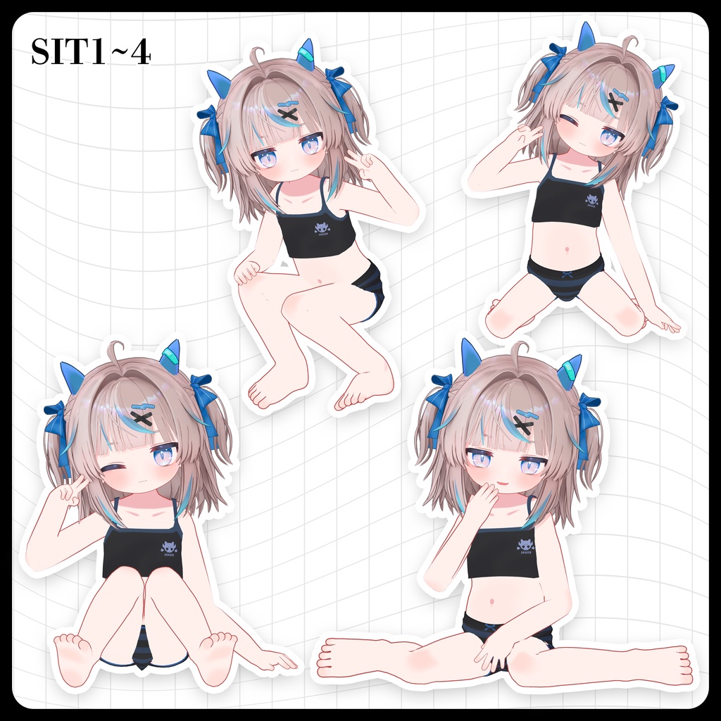 ☕【FREE】撮影向けPOSE Set 50種《 期間限定SALE 》〘 ♡Ryumii♡ 〙