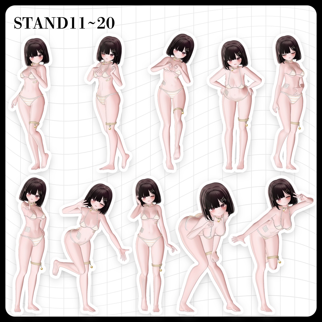 ☕【FREE】撮影向けPOSE Set 50種《 期間限定SALE 》〘 ♡Kaguya♡ 〙