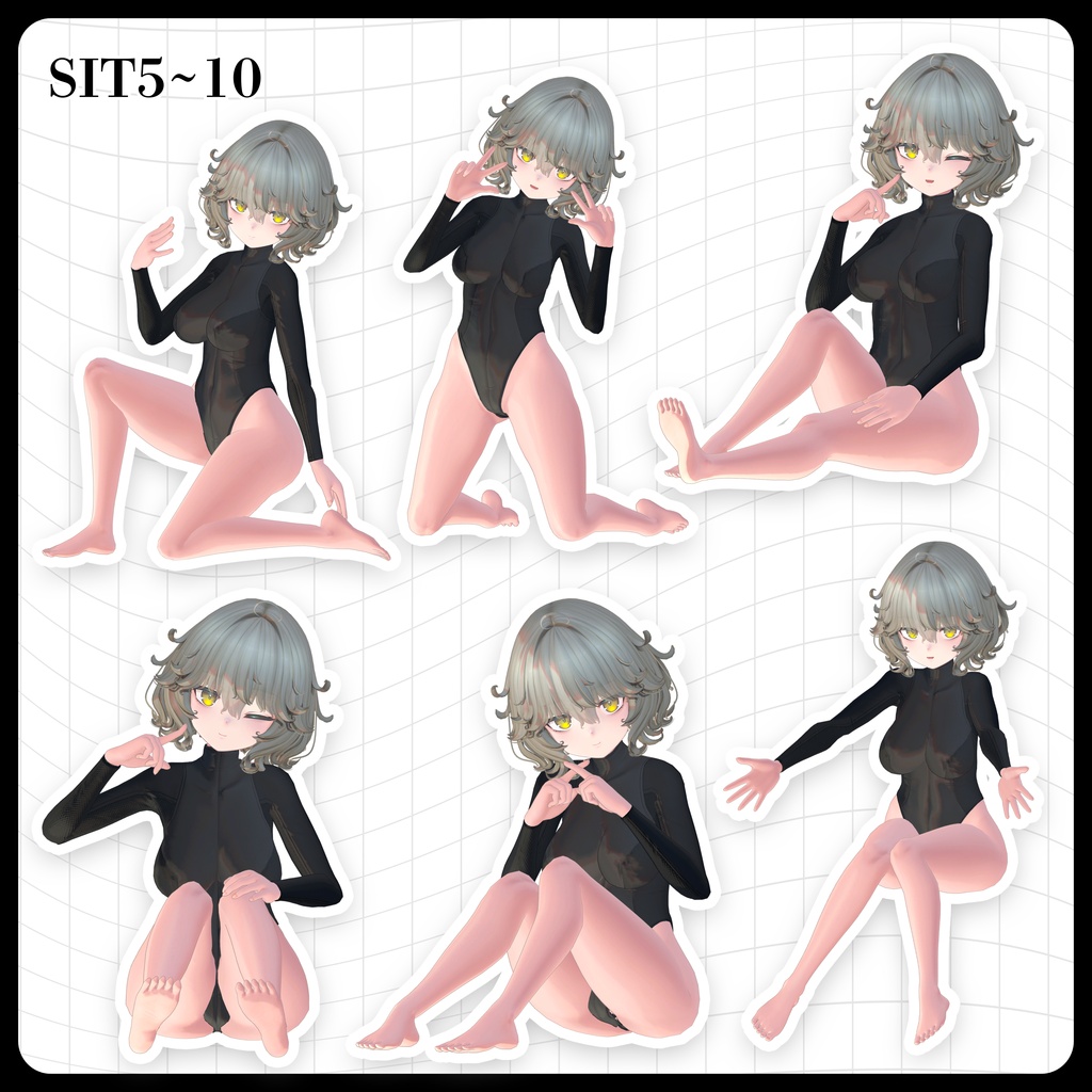 ☕【FREE】撮影向けPOSE Set 50種《 期間限定SALE 》〘 ♡Nemo♡ 〙