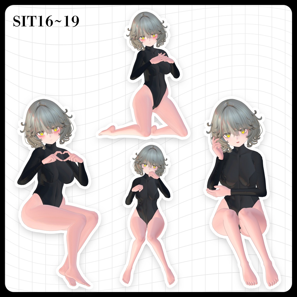 ☕【FREE】撮影向けPOSE Set 50種《 期間限定SALE 》〘 ♡Nemo♡ 〙
