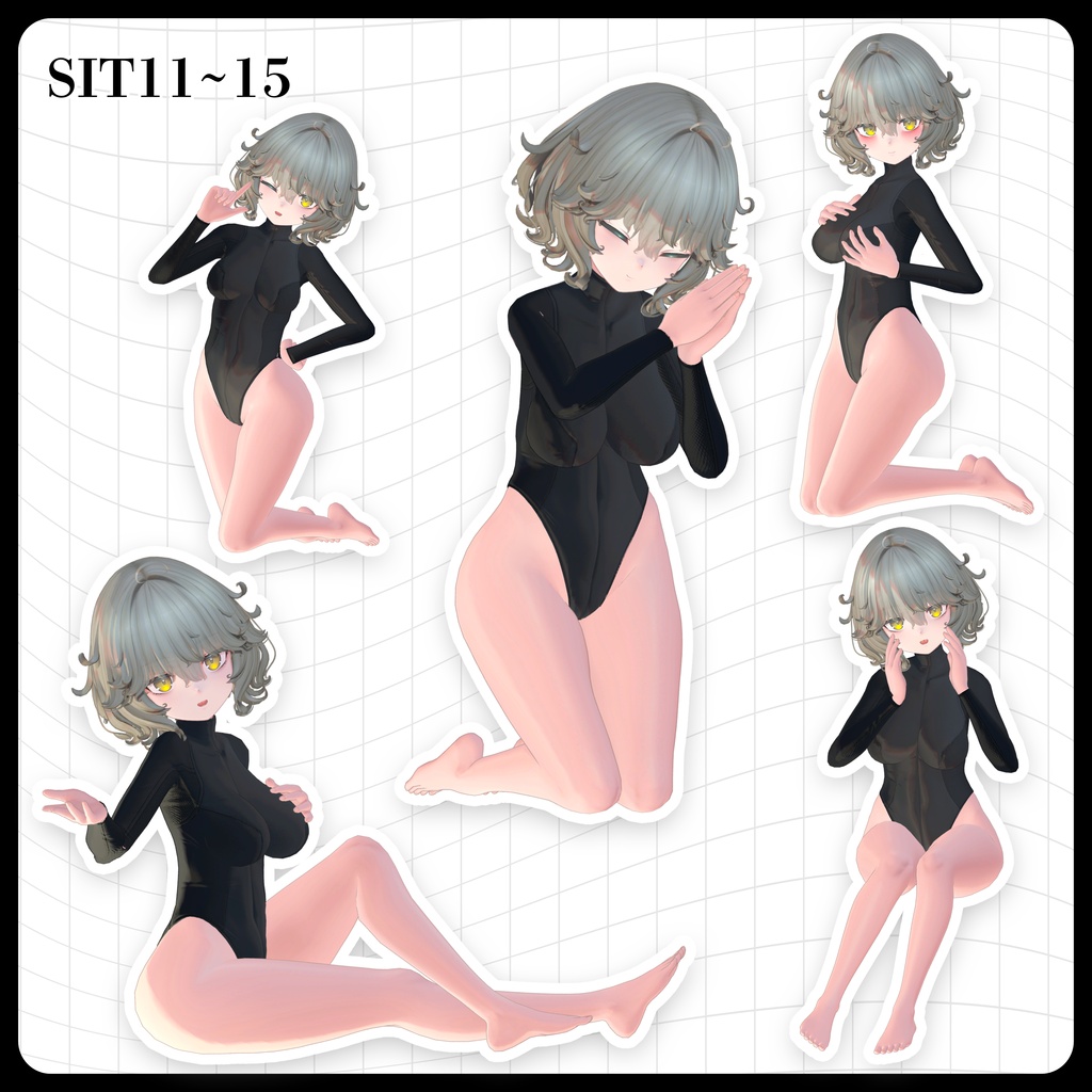 ☕【FREE】撮影向けPOSE Set 50種《 期間限定SALE 》〘 ♡Nemo♡ 〙