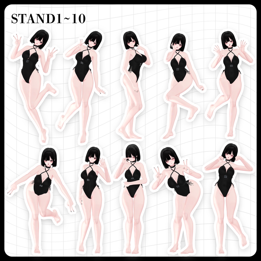 ☕【FREE】撮影向けPOSE Set 50種《 期間限定SALE 》〘 ♡Shuan♡ 〙