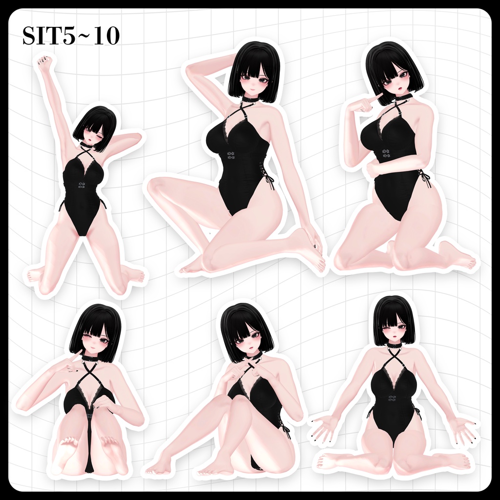 ☕【FREE】撮影向けPOSE Set 50種《 期間限定SALE 》〘 ♡Shuan♡ 〙
