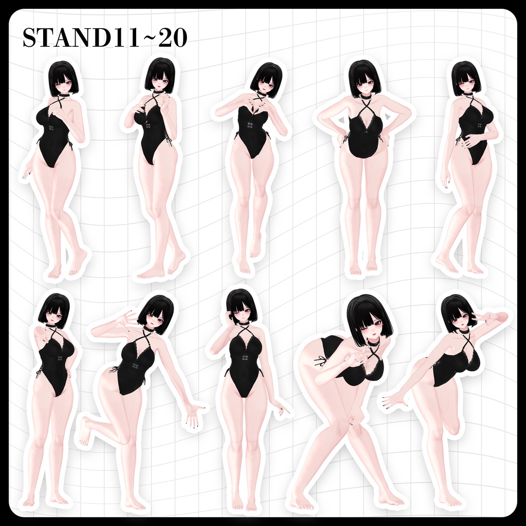☕【FREE】撮影向けPOSE Set 50種《 期間限定SALE 》〘 ♡Shuan♡ 〙