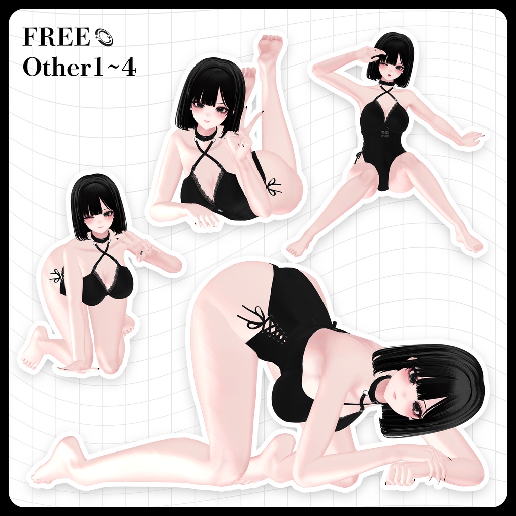 ☕【FREE】撮影向けPOSE Set 50種《 期間限定SALE 》〘 ♡Shuan♡ 〙
