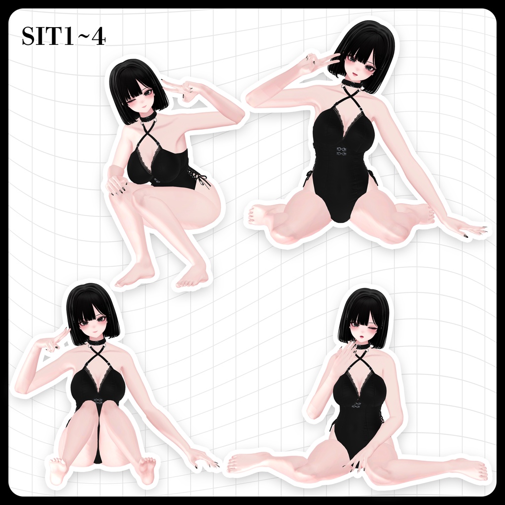 ☕【FREE】撮影向けPOSE Set 50種《 期間限定SALE 》〘 ♡Shuan♡ 〙