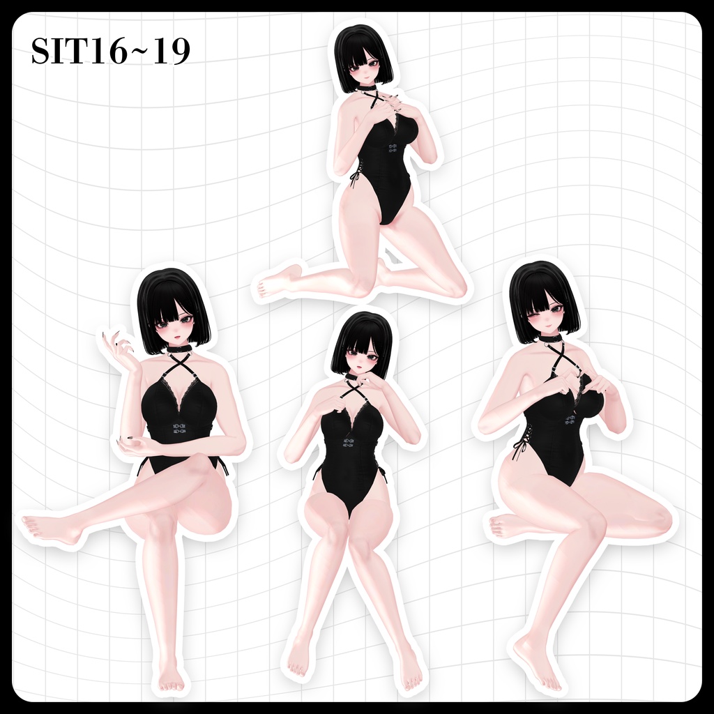 ☕【FREE】撮影向けPOSE Set 50種《 期間限定SALE 》〘 ♡Shuan♡ 〙