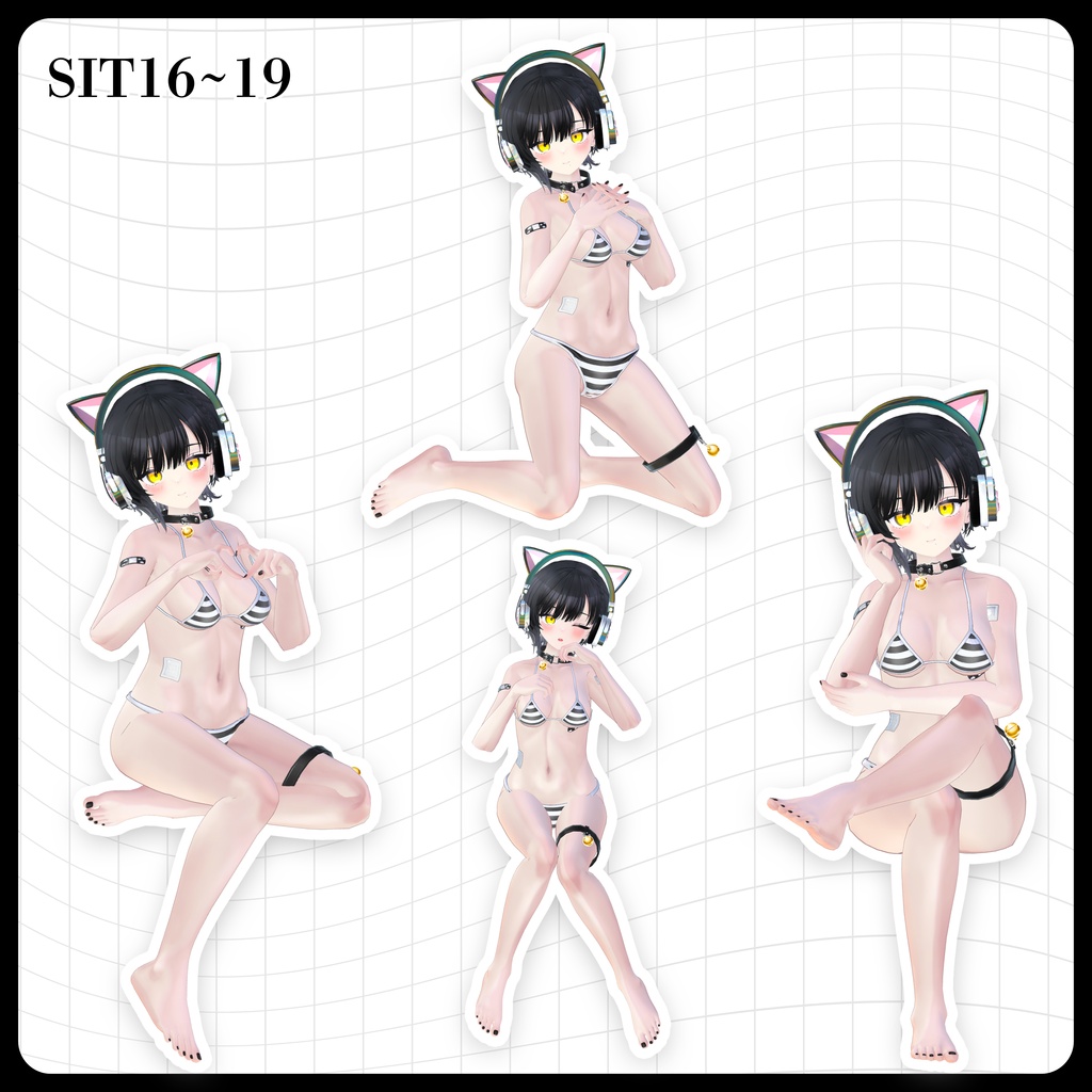 ☕【FREE】撮影向けPOSE Set 50種《 期間限定SALE 》〘 ♡Binah♡ 〙
